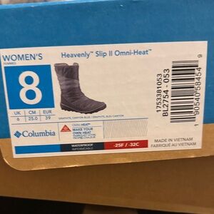 Columbia Women's Graphite Blue Slip II Omni-Heat Boots